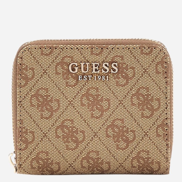 Portfel damski na karty Guess Laurel SWSG8500137-LTL Brązowy - obraz 1
