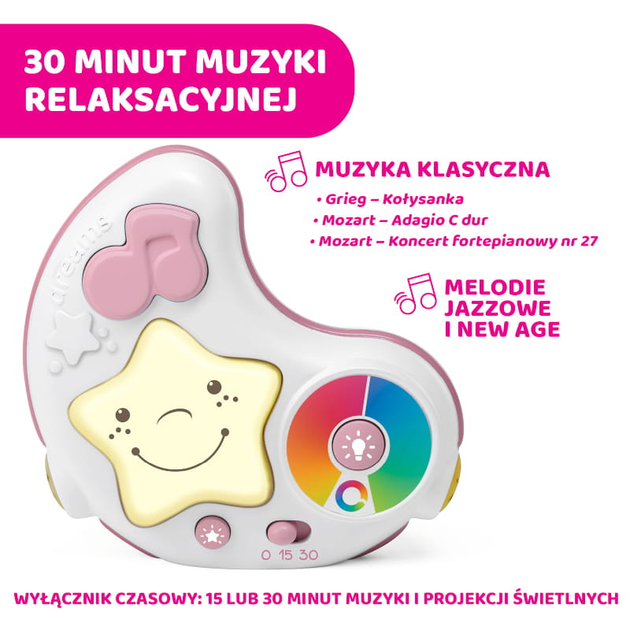 Mata edukacyjna z projektorom Chicco First Dreams Enjoy Colours 3 w 1 Różowa (8058664112531) - obraz 11