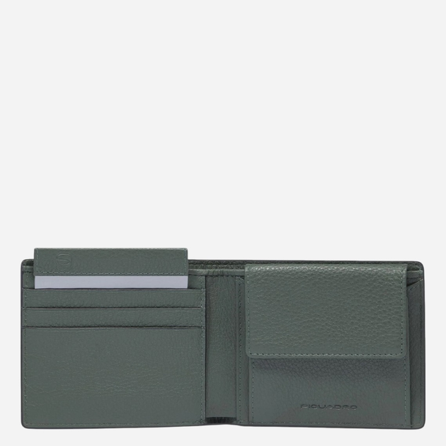 Portfel męski skórzany Piquadro PU4188S135R/VE Zielony - obraz 2