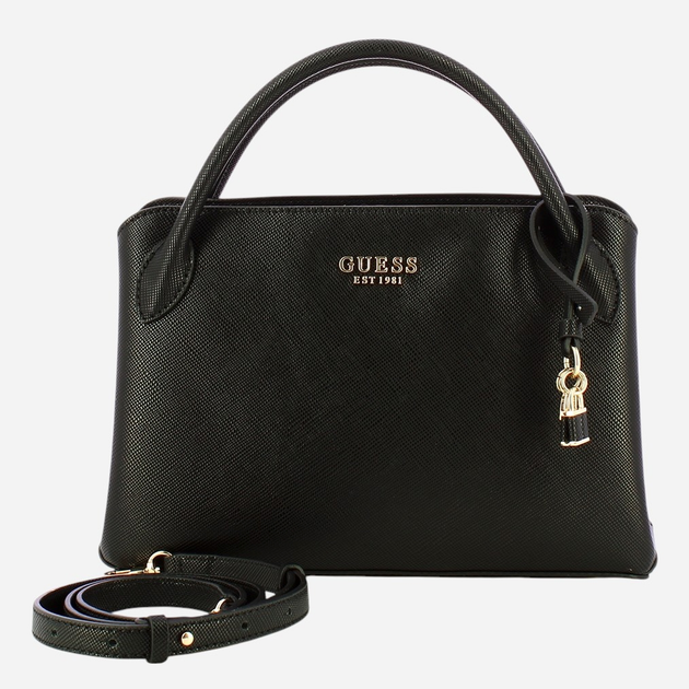 Torebka damska mała Guess Fedana HWZG9643060-BLA Czarna - obraz 4