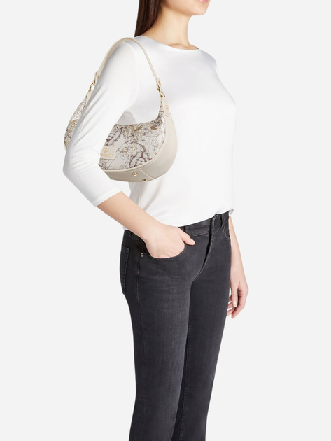 Torebka damska mała Braccialini Jacquard B18254-TY-305 Beżowa - obraz 2