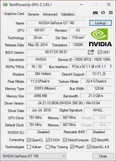 Видеокарта Taishuo PCI-Ex GeForce GT 740 4GB DDR3 OEM LP (128 bit) (VGA, DVI, HDMI) (№841.42) - Фото 5 Видеокарта Taishuo PCI-Ex GeForce GT 740 4GB DDR3 OEM LP (128 bit) (VGA, DVI, HDMI) (№841.42) - изображение 5