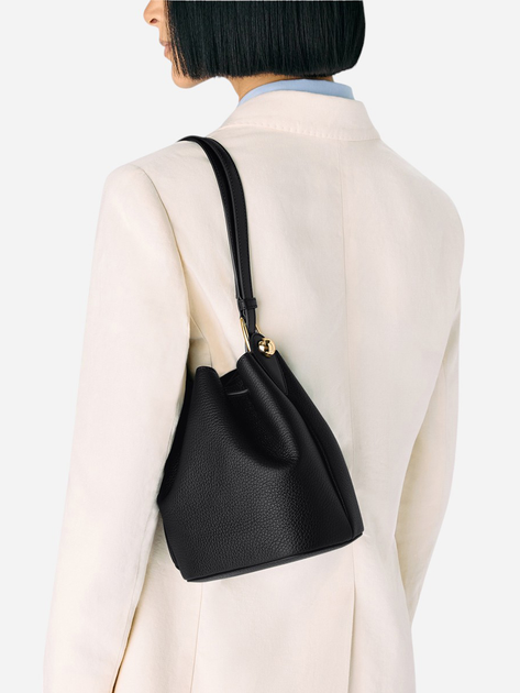Сумка жіноча з натуральної шкіри маленька Furla Sfera WB01514BX0176O60001002 Чорна (800070339932) - зображення 3
