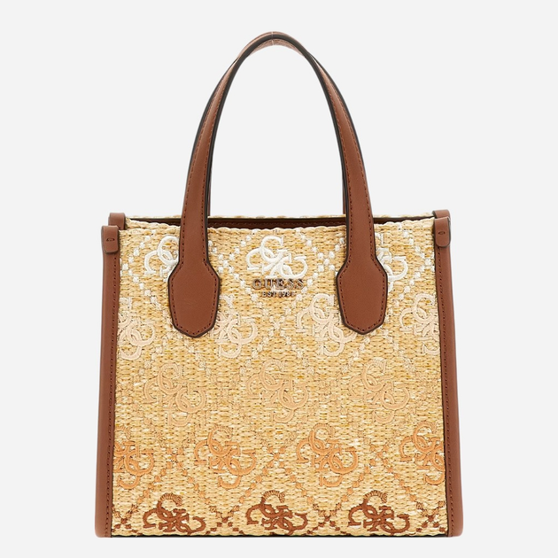 Torebka damska mini Guess Silvana HWSW8665770-COL Brązowa - obraz 1