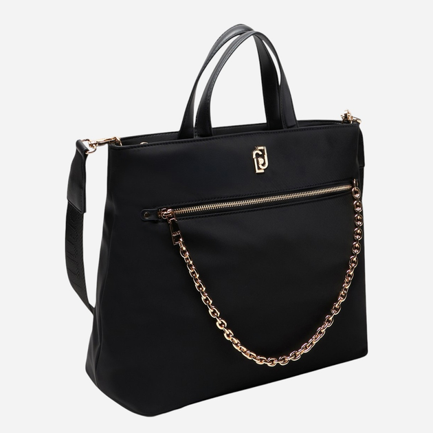 Zestaw (torebka shopper + portfel) damski Liu Jo AA5181T4559-22222 Czarny - obraz 4