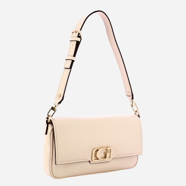 Torebka bagietka damska mała Guess Circe HWBG9642190-SHE Mleczna - obraz 3