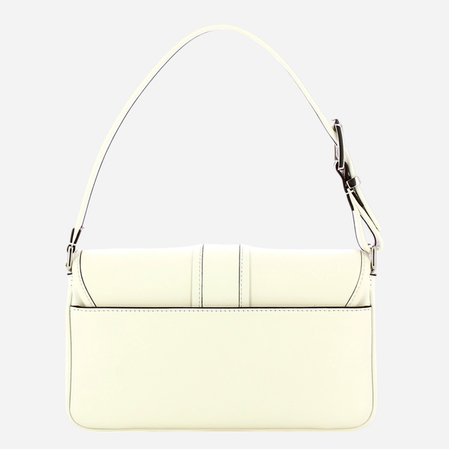 Torebka bagietka damska ze skóry naturalnej Michael Kors Colby 30S4SBAL2L-085 Biała - obraz 2