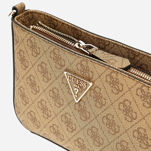 Сумка багет сідло жіноча маленька Guess Noelle HWBG7879720-LGW Коричнева (800070334936) - зображення 4