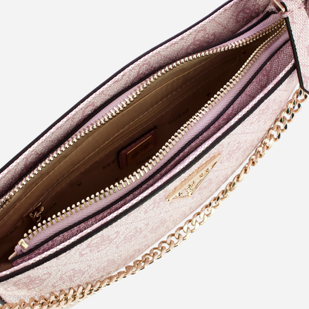 Torebka bagietka damska mini Guess Noelle HWBG7879720-OCL Różowa - obraz 4