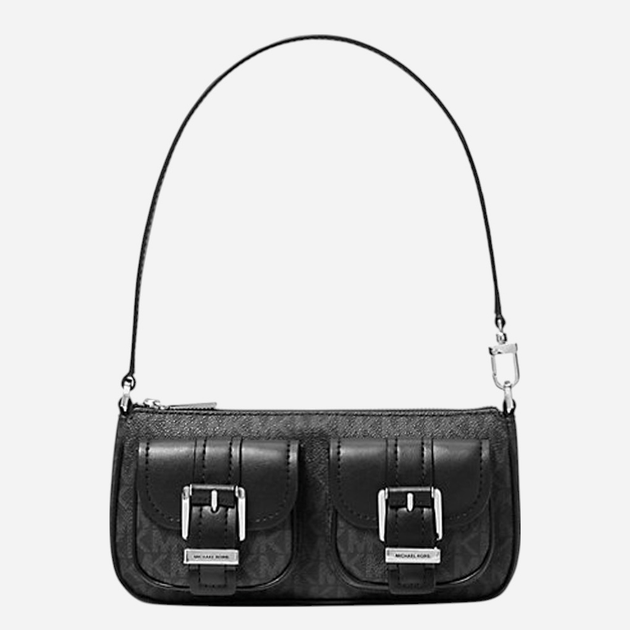 Torebka bagietka damska mini Michael Kors Zoey 32S5SZCU1V-001 Czarna - obraz 1
