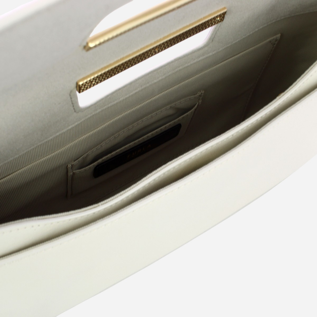 Сумка клатч жіноча з натуральної шкіри Furla Giada WE00644BX3104PNN001007 Біла (800070339648) - зображення 4
