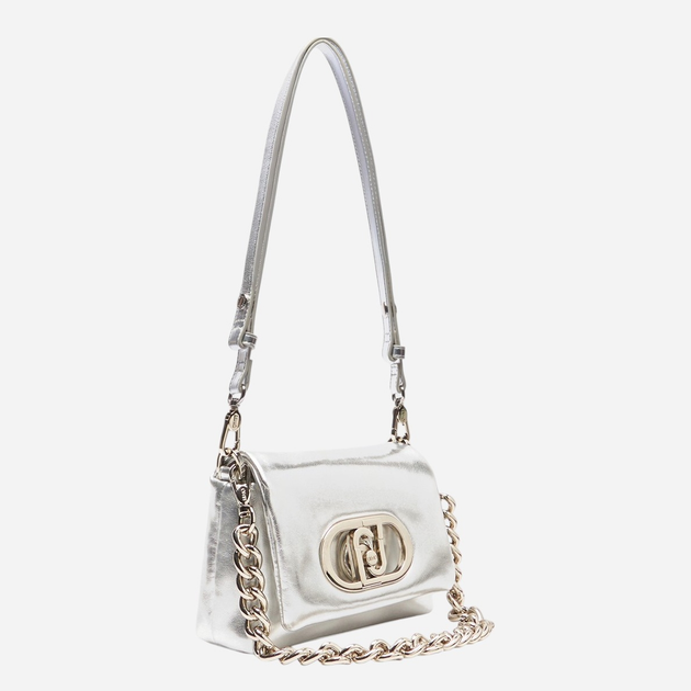 Torebka crossbody damska mini Liu Jo AA5269E0042-00532 Srebrna - obraz 3