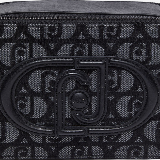 Torebka crossbody damska materiałowa Liu Jo AF4248T6438-Y9679 Czarna - obraz 7