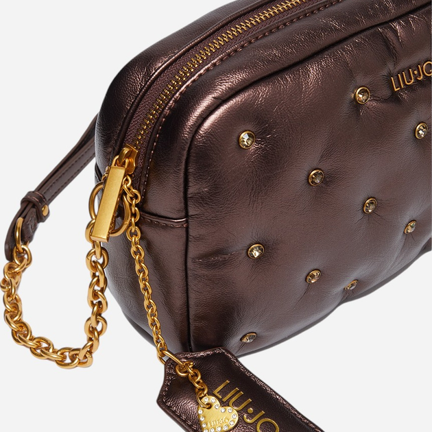 Torebka crossbody damska mini Liu Jo AF4304E0923-X0582 Brązowa - obraz 6