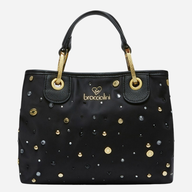 Torebka crossbody damska materiałowa Braccialini Beth B18261-TY-100 Czarna - obraz 1