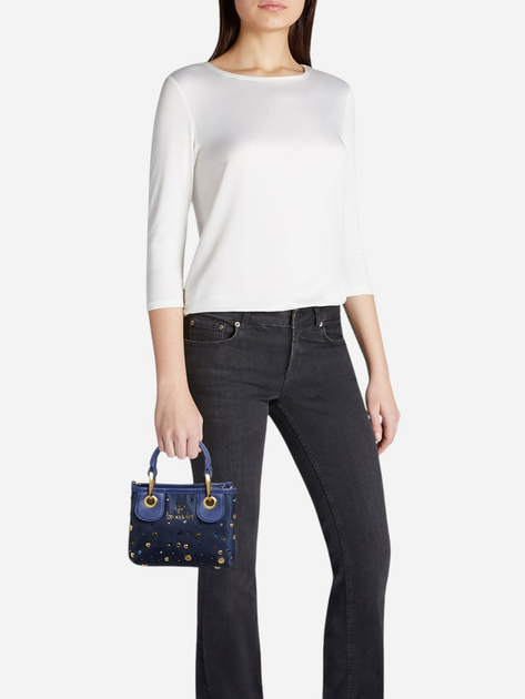 Torebka crossbody damska materiałowa Braccialini Beth B18264-TY-200 Niebieska - obraz 2