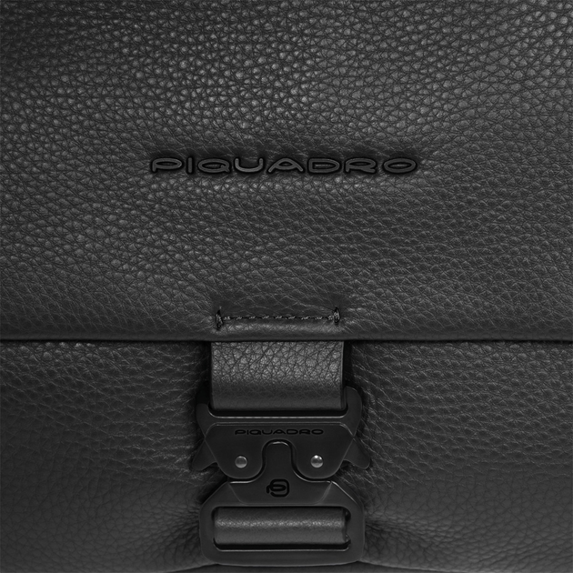 Torba przez ramię męska skórzana Piquadro CA6615S135/N Czarna - obraz 5