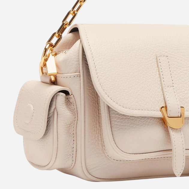 Torebka crossbody damska skórzana Coccinelle Campus E1RFF550101-N26 Biała - obraz 6