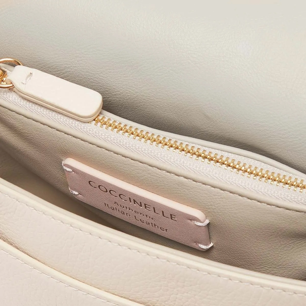 Torebka crossbody damska skórzana Coccinelle Dorian E1RCK120201-N26 Biała - obraz 4