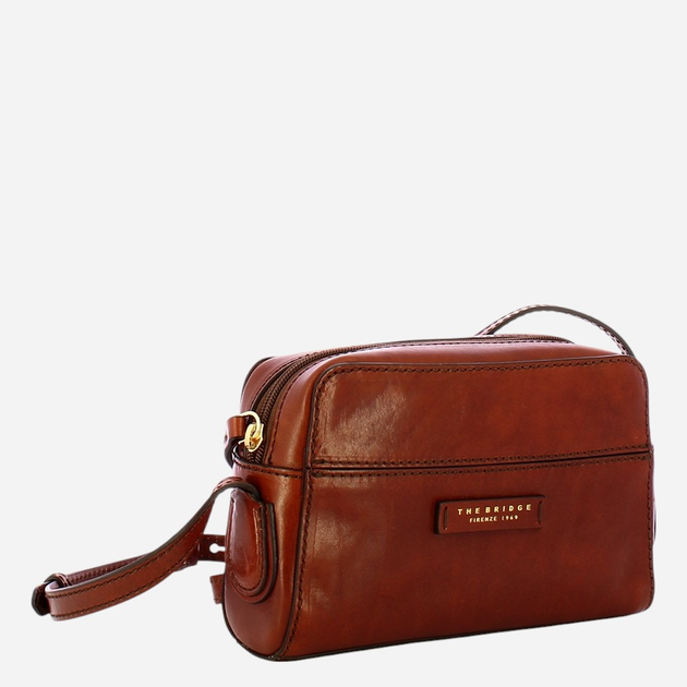 Torebka crossbody damska skórzana The Bridge Elettra 44670501-14 Brązowa - obraz 3