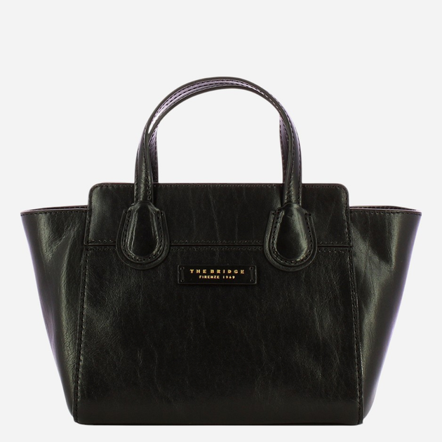 Torebka crossbody damska skórzana The Bridge Elettra 44673501-30 Czarna - obraz 4