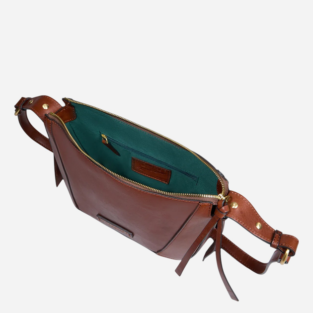 Torebka crossbody damska skórzana The Bridge Fedora 04320501-14 Brązowa - obraz 4