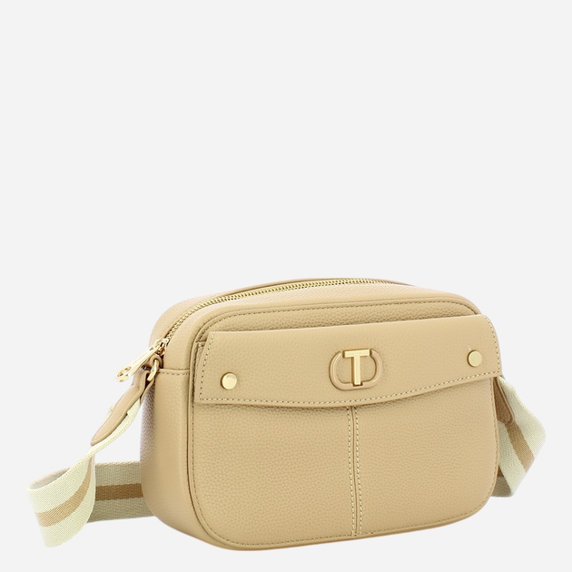 Сумка крос-боді через плече жіноча маленька Twinset I\'M Not A Lady 251TB7044-12145 Бежева (800070340194) - зображення 3