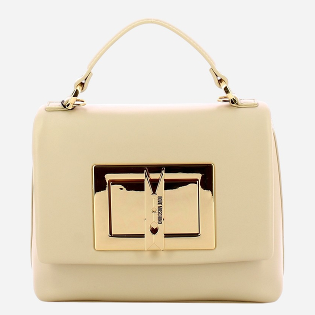 Сумка крос-боді через плече жіноча середня Love Moschino JC4161PP1MLM0110 Молочна (800070339017) - зображення 4