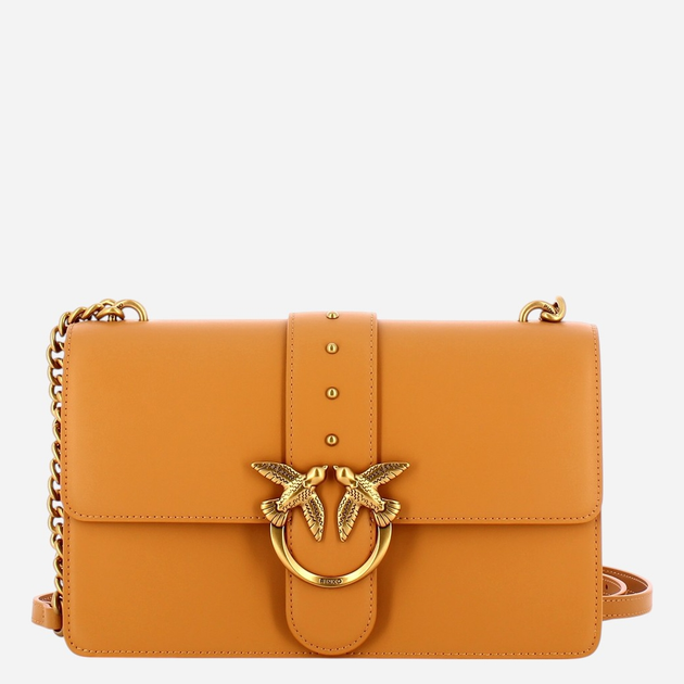 Torebka crossbody damska skórzana Pinko Love One 100053A0F1-C83Q Jasnobrązowa - obraz 1