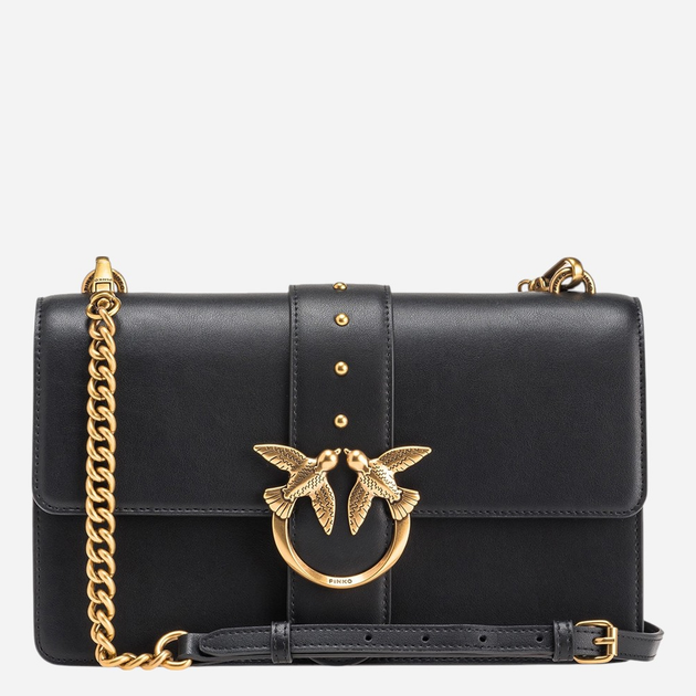 Torebka crossbody damska skórzana Pinko Love One 100053A0F1-Z99Q Czarna - obraz 1