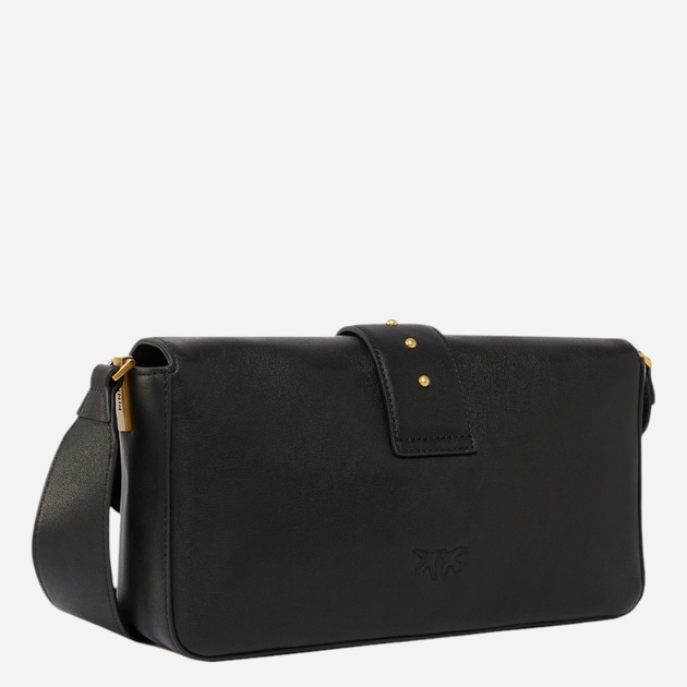 Torebka crossbody damska skórzana Pinko Love One 104524A0QO-Z99Q Czarna - obraz 4