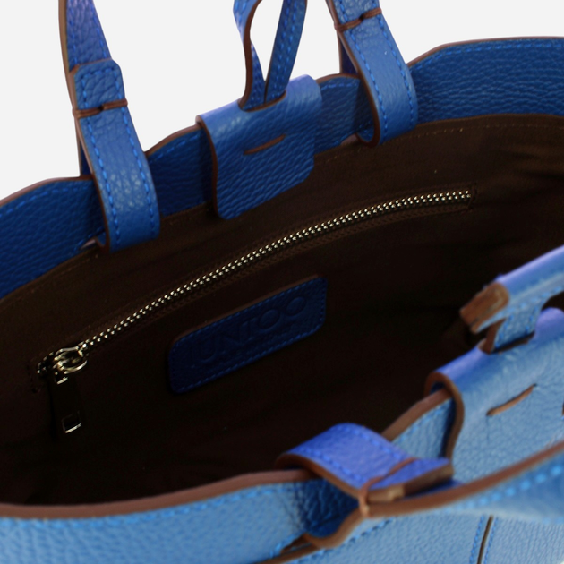 Torebka crossbody damska skórzana IUNTOO Riviera 181004-BLUETTE-C22 Niebieska - obraz 5