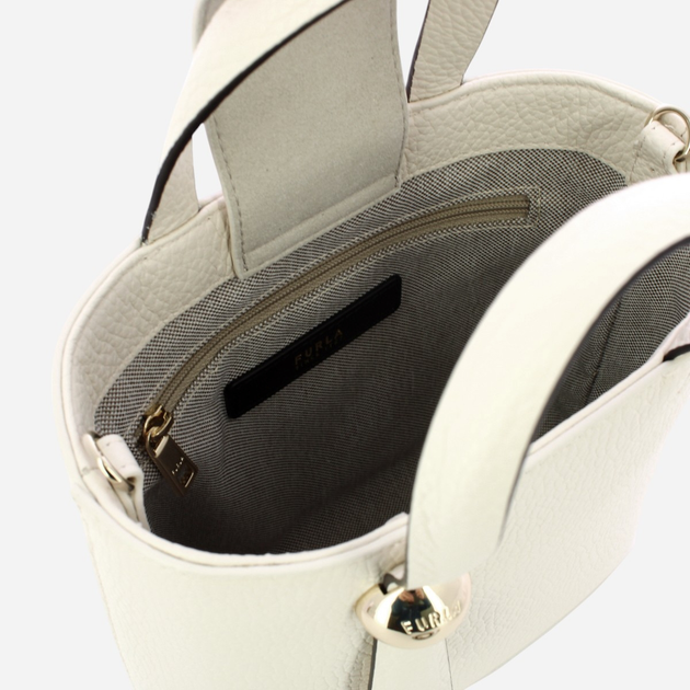 Torebka crossbody damska skórzana Furla Sfera WE00666HSF000PNN001007 Biała - obraz 5