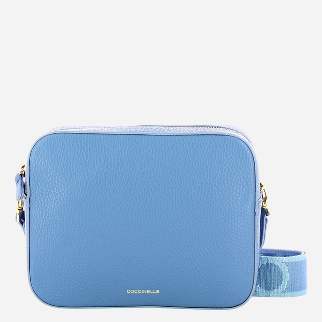 Torebka crossbody damska skórzana Coccinelle Tebemini E5MN555M301-B36 Niebieska - obraz 1