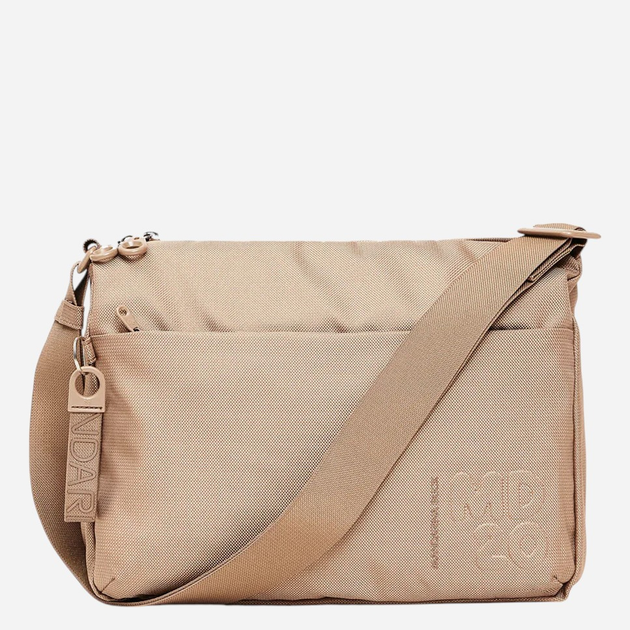 Torba na ramię damska materiałowa Mandarina Duck P10QMT16-A28 Beżowa - obraz 1