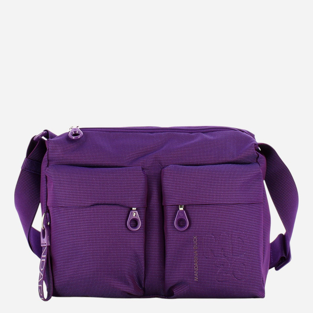 Torba na ramię damska materiałowa Mandarina Duck P10QMTT5-25F Fioletowa - obraz 1