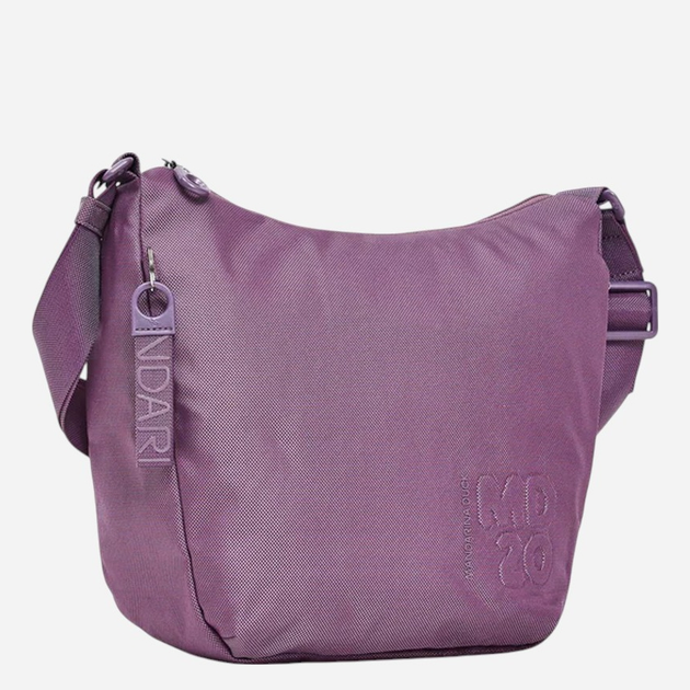 Torba na ramię damska materiałowa Mandarina Duck P10QMTV1-A40 Fioletowa - obraz 3