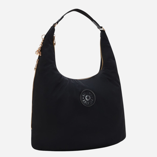 Torebka hobo damska skórzana duża Kipling Eanna KPKI603162Q1001 Czarna - obraz 4