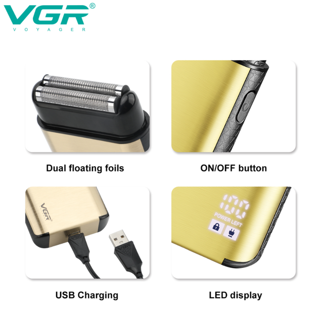 Электробритва аккумуляторная VGR V-359 Type-C (t5521) - изображение 3