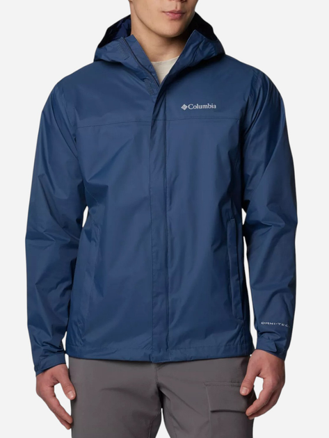 Kurtka wiatrówka męska sportowa Columbia Watertight II Jacket 1533898479 2XL Niebieska (195982193359) - obraz 1