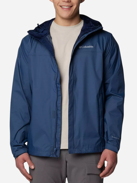 Kurtka wiatrówka męska sportowa Columbia Watertight II Jacket 1533898479 L Niebieska (195982193373) - obraz 4