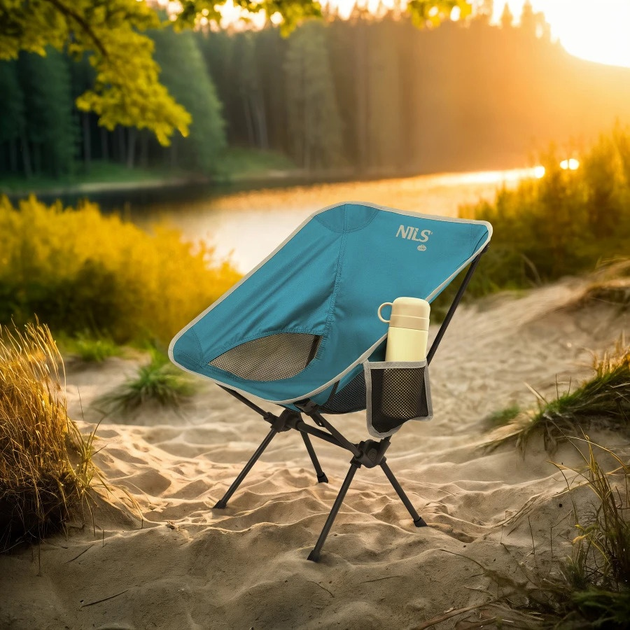 Крісло туристичне Nils Camp NC3320 Ultra Light Blue (5908261680960) - зображення 9