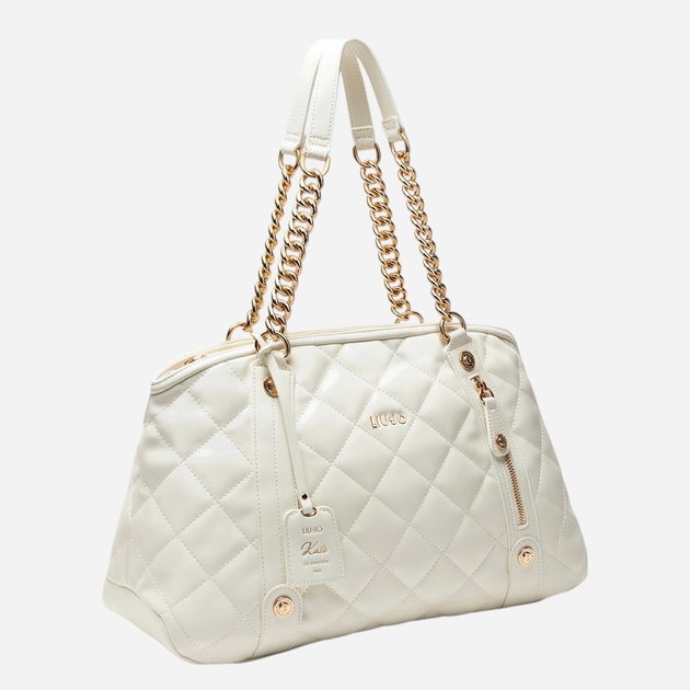 Torebka shopper damska duża Liu Jo AA5132E0015-X0459 Mleczna - obraz 4