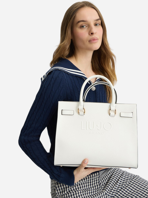 Torebka shopper damska mała Liu Jo AA5149E0087-01065 Biała - obraz 2
