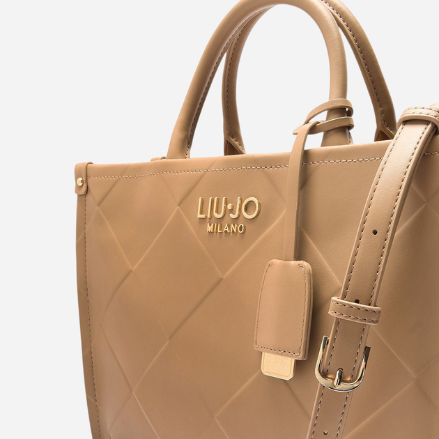 Torebka shopper damska mała Liu Jo AA5206E0778-00070 Beżowa - obraz 6