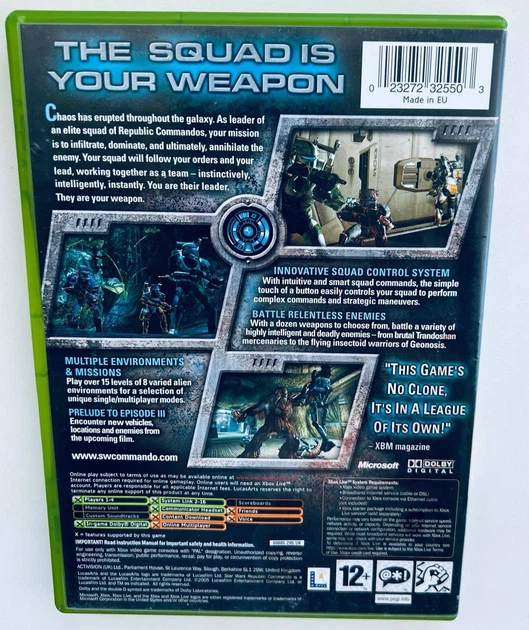 Star Wars Republic Commando, английская версия - диск для XBOX Original, Б/У - Фото 3 Star Wars Republic Commando, английская версия - диск для XBOX Original, Б/У - изображение 3