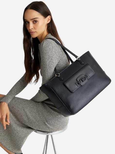 Torebka shopper damska duża Liu Jo AF4027E0031-22222 Czarna - obraz 2