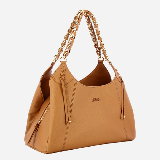 Torebka shopper damska mała Liu Jo AF4143E0037-S3138 Brązowa - obraz 3