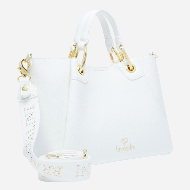 Torebka shopper damska mała Braccialini Amy B18141-YY-001 Biała - obraz 3