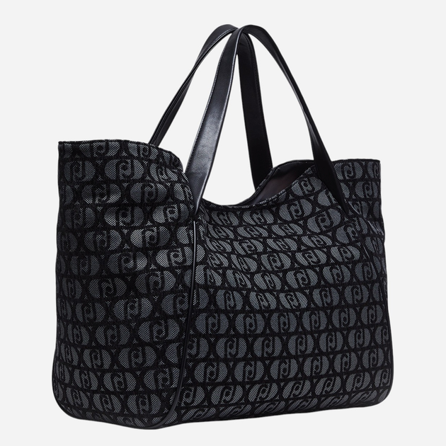 Torebka shopper damska materiałowa Liu Jo AF4313T6438-Y9679 Czarna - obraz 3